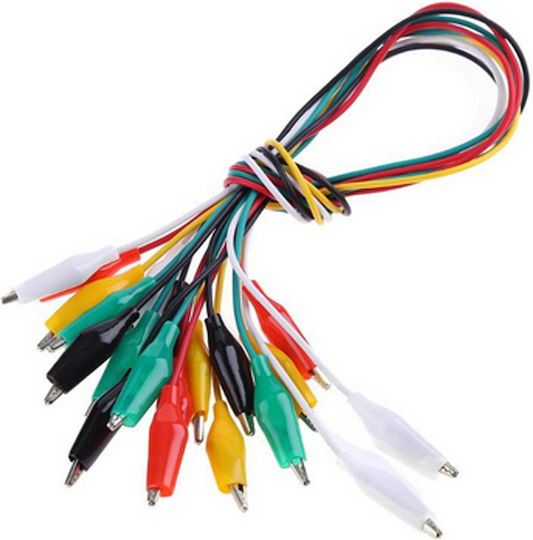 Alligator Double-Ended Test Clip Jumper Wire 10pcs