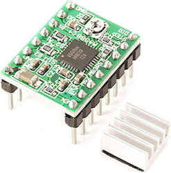 Chinese Chip Retail Package Green A4988 Stepper Motor Driver Heatsink 1.5A