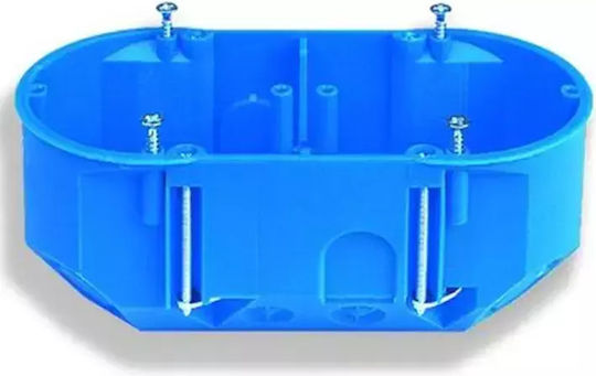 Simet Walled Junction Box for Plasterboard IP30 in Blue Color