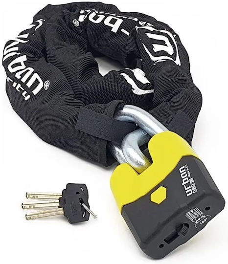 Urban 120cm Motorcycle Anti-Theft Chain with Lock