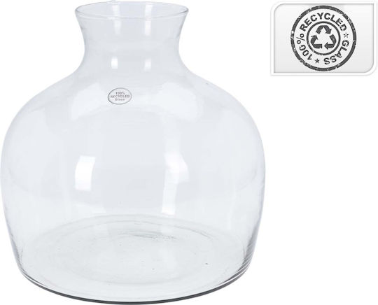 JK Home Decoration Διακοσμητικό Βάζο Transparent 15x53cm 1Stück