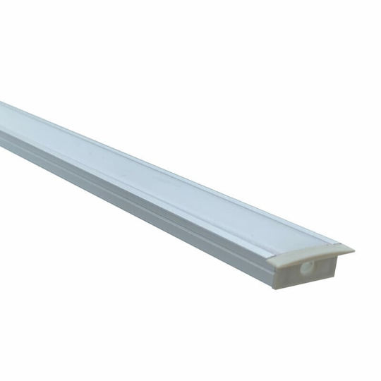 Profil De Aluminiu Încastrat Pentru Bandă LED Cu Acoperire Opal 30037