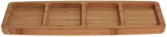 Excellent Houseware Διακοσμητική Πιατέλα Καφέ 33x10x1.8εκ.