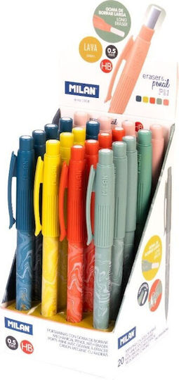 Mechanical Pencil Eraser Pl1 Lava Series 0.5mm Hb Milan 8411574109013