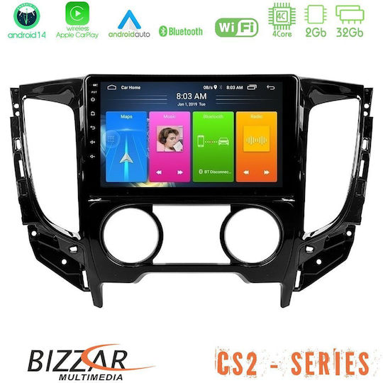 Bizzar Автомобилна Аудио Система с A/C (Блутут/USB/AUX/WiFi/GPS/Apple-Carplay/Android-Auto) с Тъчскрийн 9"