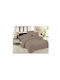 Chios Hellas Bettbezüge Set 220x240cm Übergröße mit 2 Kissenbezügen Braune 35229KA