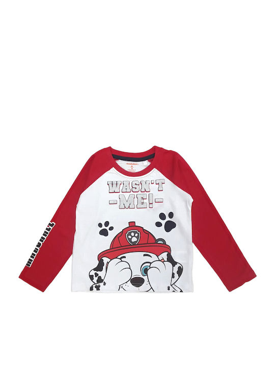 Paw Patrol Kinderhemd Langarm Red