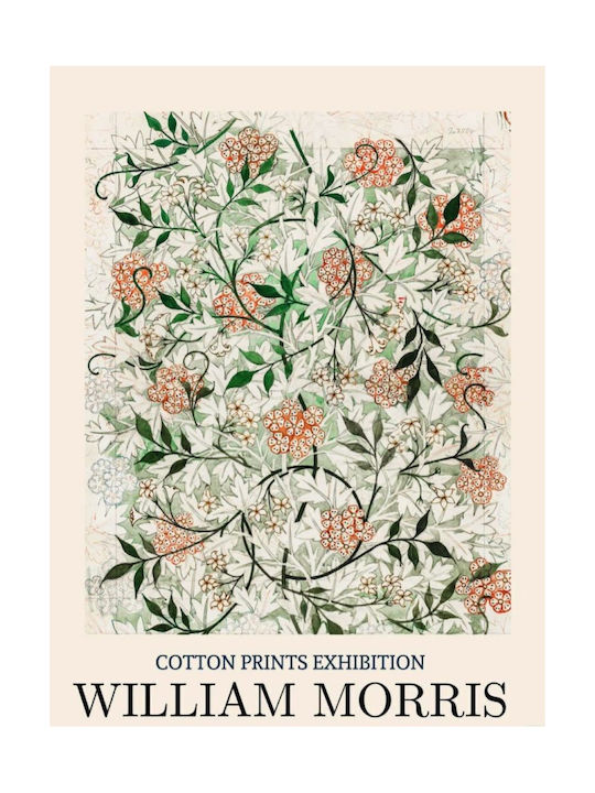 William Morris "Jasmine" Canvas Print 40*60 cm Canvas Only