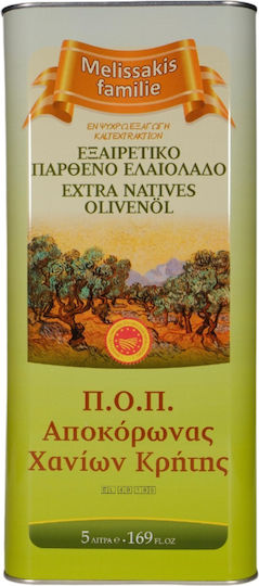 Melissakis Myloi Ulei de Măsline Extra Virgin cu Aromă fără parfum 5lt în Recipient Metalic 1buc