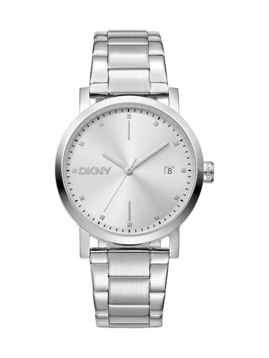 DKNY Soho Ρολόι Μπαταρίας με Μεταλλικό Μπρασελέ