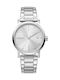 DKNY Soho Γυναικείο Ρολόι 34mm Μπαταρίας με Ασημί Μεταλλικό Μπρασελέ