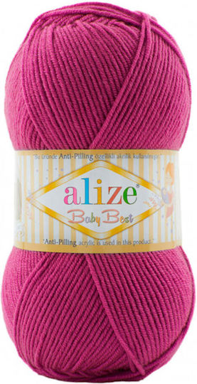 Knitting Yarn Alize Baby Best Al-171 100g Fuchsia