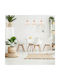 Agora Lighting Ballerina Ρυθμιζόμενο Κρεμαστό Φωτιστικό Λευκό Ράγα με Ντουί E27 82x90x90εκ.