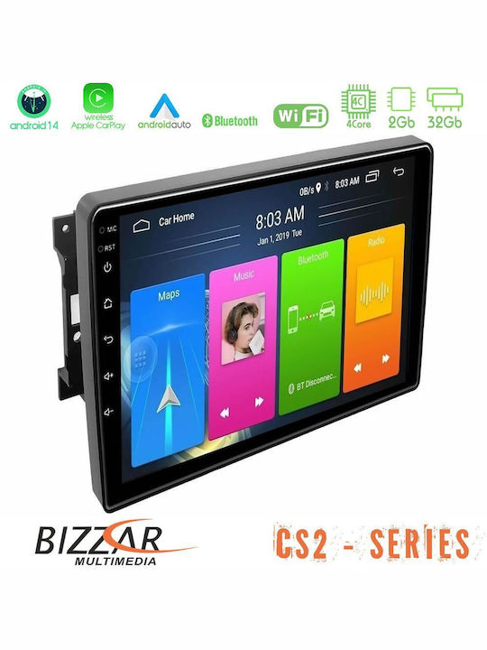 Bizzar Ηχοσύστημα Αυτοκινήτου για Jeep Commander / Compass / Grand Cherokee / Patriot Dodge Caliber Chrysler 300C / PT Cruiser 2005-2010 (Bluetooth/USB/AUX/WiFi/GPS/Apple-Carplay/Android-Auto) με Οθόνη Αφής 10"