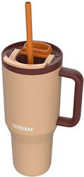 Kambukka 950ml Almond Dream Thermal Mug Telescopic Straw