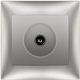 Silberne TV-Durchgangsbuchse Domus Redpoint 30006