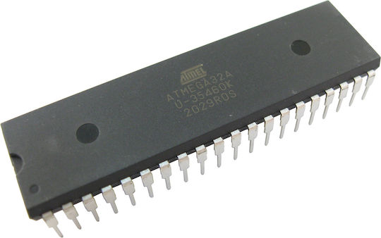 Atmega32a-pu 32kb Flash 1024b Eeprom 2kb Sram 10bit Adc 32i/o Up To 16mips Pdip-40