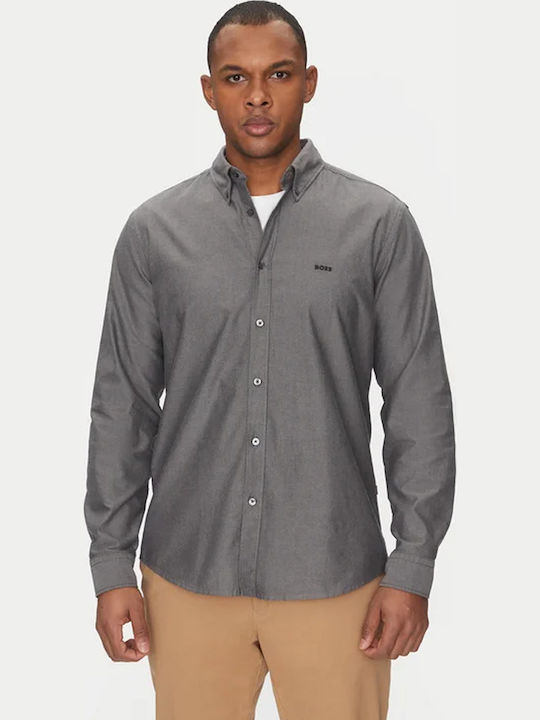 Boss Long-sleeved Shirt Open Grey 50519707-063 | Skroutz.mt