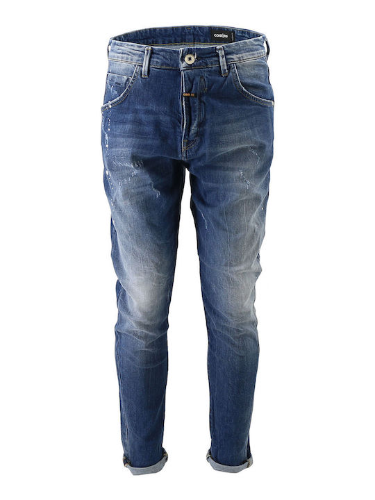 Pantaloni Jeans pentru Bărbați Elastic Blue