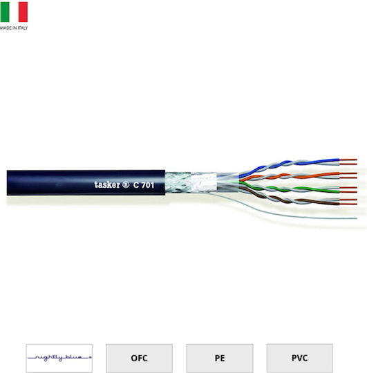 C701 Καλωδιο Δικτυου Cat 5e Κουλ 100m Tasker