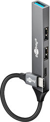 Goobay USB Hub 4 Θυρών (USB-C) 74459