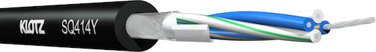 Klotz Sq-414y Professionelles Star Quad 4-Leiter Mikrofonkabel