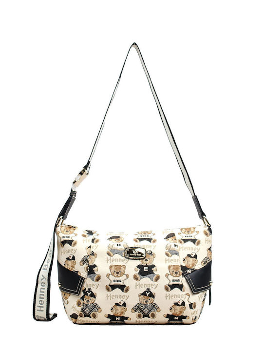 Henney Bear Kinder Rucksack Umhängetasche Beige