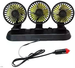 Ventilator Auto Triplu 12v Pervoi Ctc-651 Negru Galben