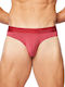 Herren Slips Rot mit Mustern 1Packung