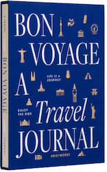 Printworks Bon Voyage - A Travel Journal Σημειωματάριο Μπλε