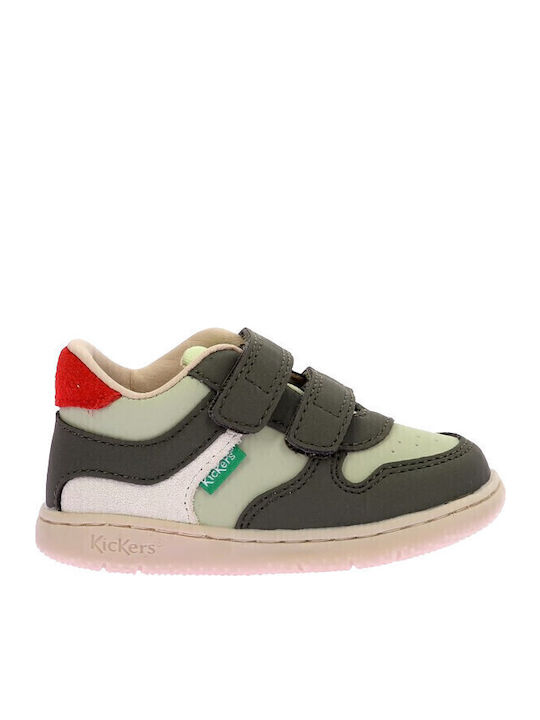 Παιδικά Sneakers με Σκρατς Χακί