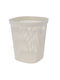 Cos Rufe Excellent Houseware Polypropylene Office Waste Bin 26x26x30 Cm 12.5 L White