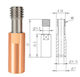 #49100 Cr10 Titanlegierung + Rotkupfer Hals M6*27mm/4,1mm Durchgehend Ganzmetall