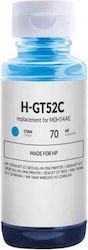 HP kompatible Tinte GT52 Cyan Flasche 70ml