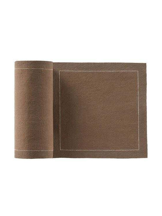 Untersetzer Rolle Baumwolle vorgeschnitten Taupe 50 Stück 11x11 cm