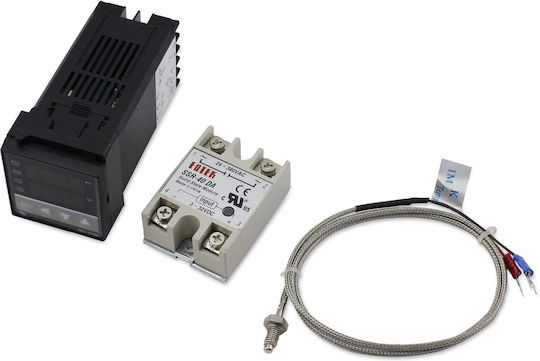 Hilitand 0 °c 400 °c Alarm Digital Intelligent Thermostat Led Pid Temperature Controller Kits Ac110 V-240 V Rex-c100