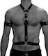 Smd Crossbow Men's Strap Harness Vegan Leather Black