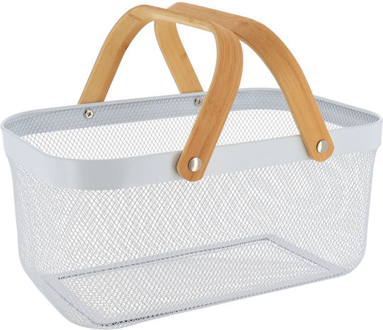 Atmosphera Aufbewahrungskorb Weiß 39x25x19.5cm 1Stück