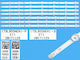 Vestel 55" 17dlb55ner1-a/b Set 7pcs Led Bar