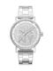 Soho Womens Watch 36mm Chronograph Battery Silver