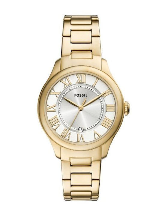 Fossil Gilmore Womens Watch 38mm Battery with Gold Stainless Steel Bracelet