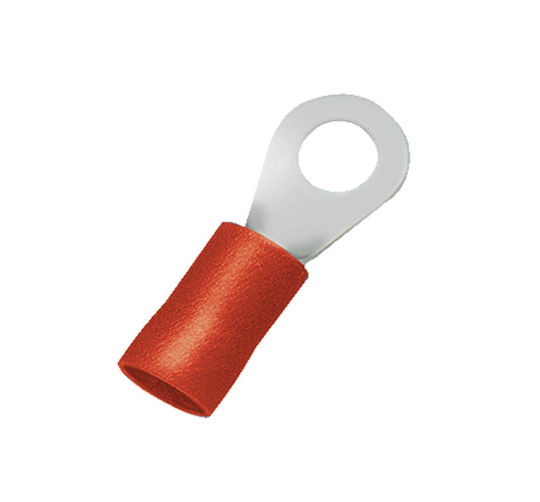 Клеми с изолация Caly Hole 10 0m/m² Φ6mm червени 20 бр