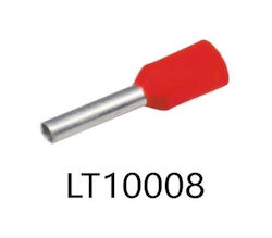 Caly Terminals Insulated Ferrules 1 0mm² Red 100pcs