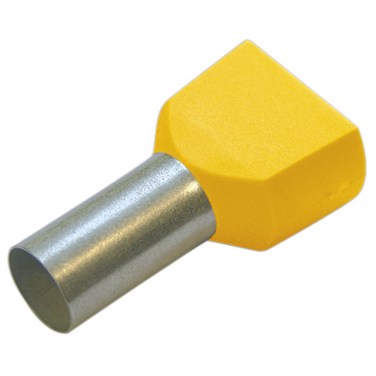 Double Insulated Pin Terminal 6/14 Yellow 270797 Haupa