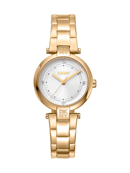 DKNY Ceas de Damă cu Auriu Brățară Metalică