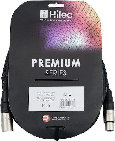 Кабел за микрофон Hilec Clpro-xmxf/10 Дължина 10м