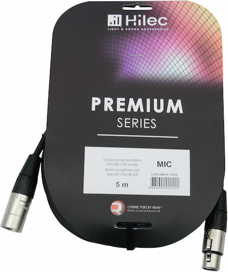 Кабел за микрофон Hilec Clpro-xmxf/5 Дължина 5м