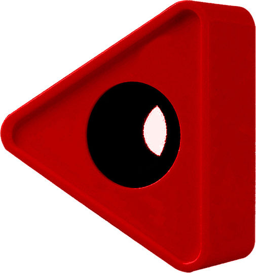 Artsound Flagtbl Abs Orificiu 39mm Logo Triunghiular Stație Roșie