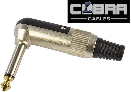 Кобра Моно 1/4" Жак 6.35мм Ъглов 90° Щепсел Ckx-031