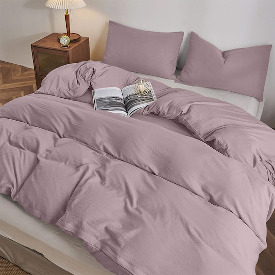 Lino Home Moderna Kissenbezug mit Umschlagumschlag Amethyst 50x70cm.
